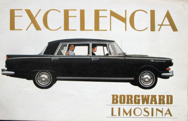 Borgward 230 Limosina Excelencia Modelprogram 1968 Carbrochure (10033)